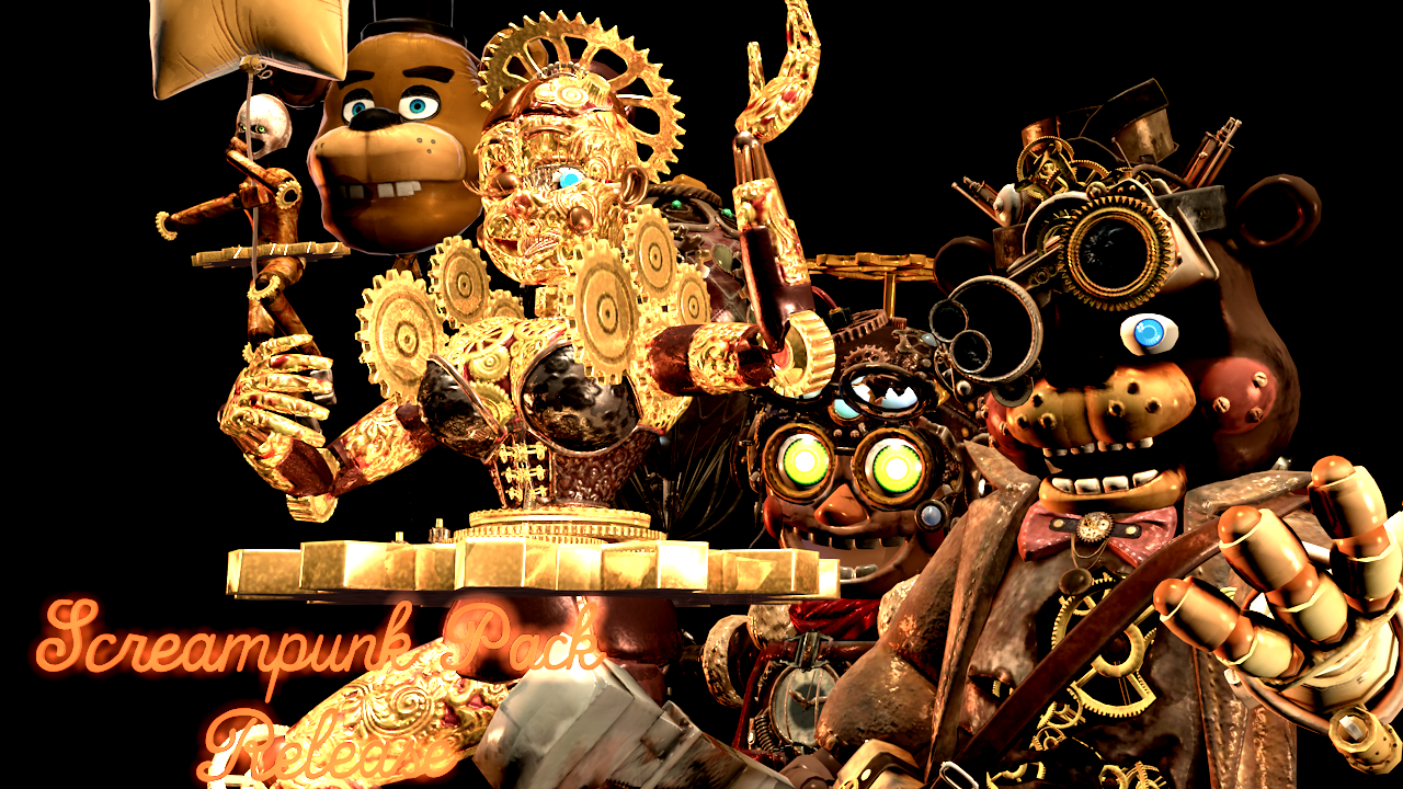 C4D-R19] FNaF Help Wanted C4D Pack Final Release by Bun-Zai on