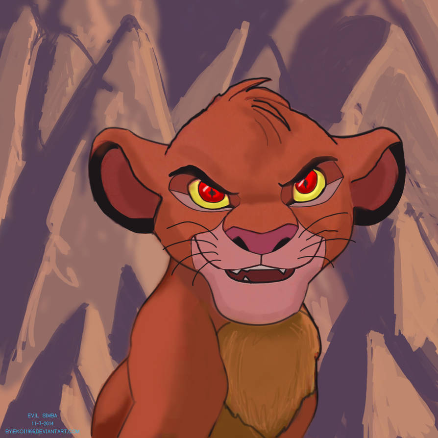 Evil Simba - I Just Can't Wait To Be King! by ekoi1995 on DeviantArt