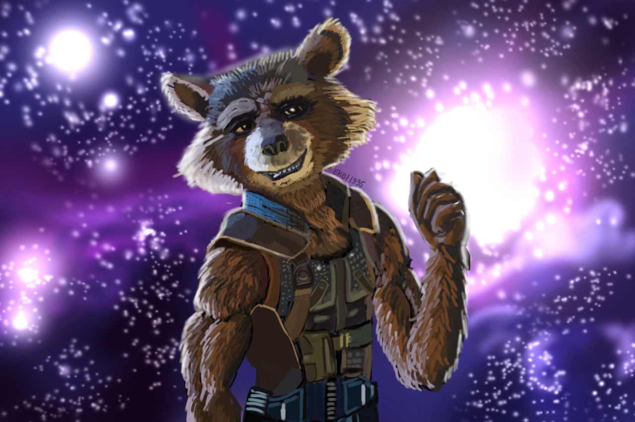 Rocket Raccoon Smile