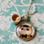 Mr Fat Whiskers and Citris Tea Necklace