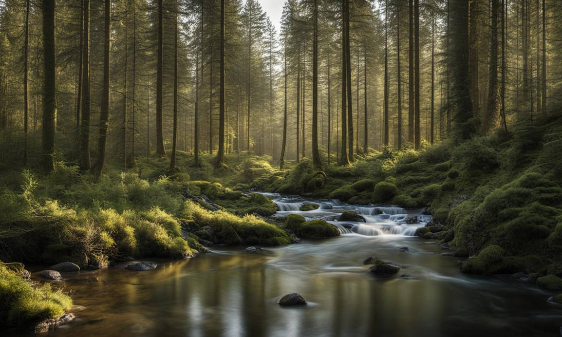 Beautiful Forest With a River, by MadsenMads88 on DeviantArt