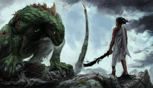 Abel and the Reptile - SCP fanart
