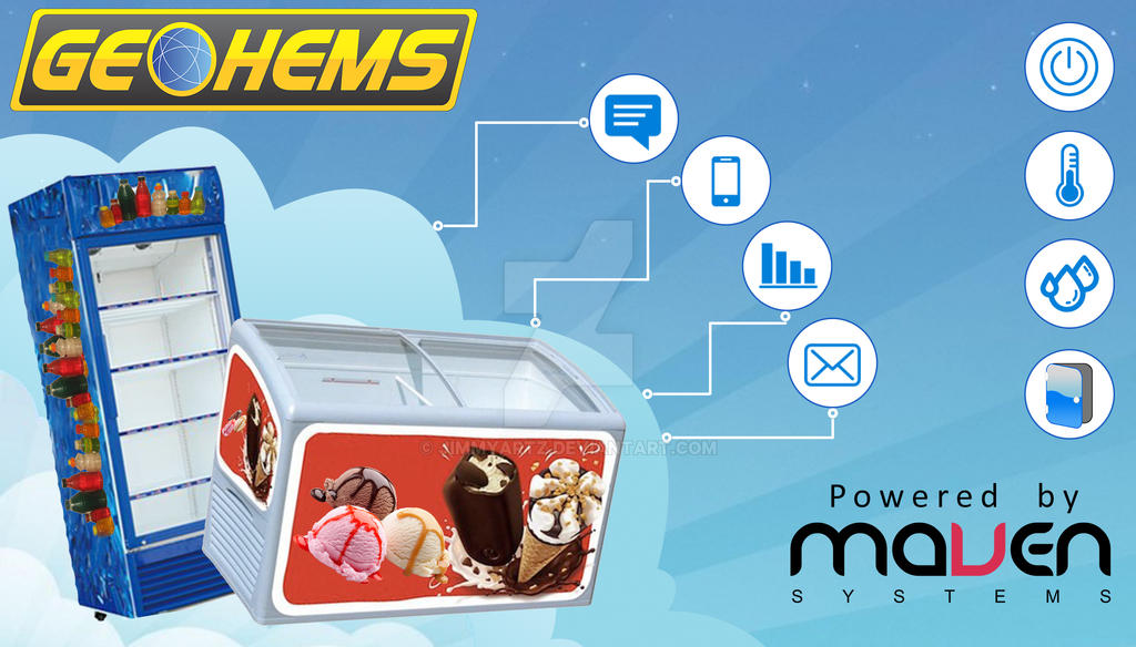 Custom Freezer Box Design Sticker Freezer sticker - sticker design for company by JimmyArtZ on DeviantArt