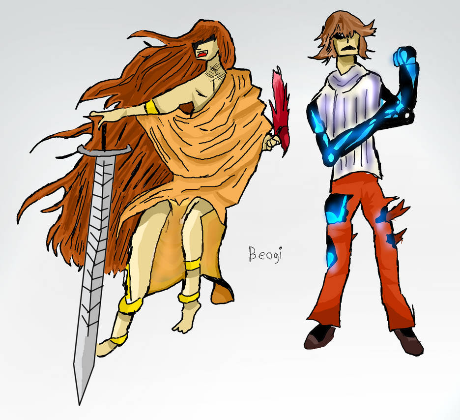 Scp 076 and scp 073 copying drawing to digital by Beogi on DeviantArt