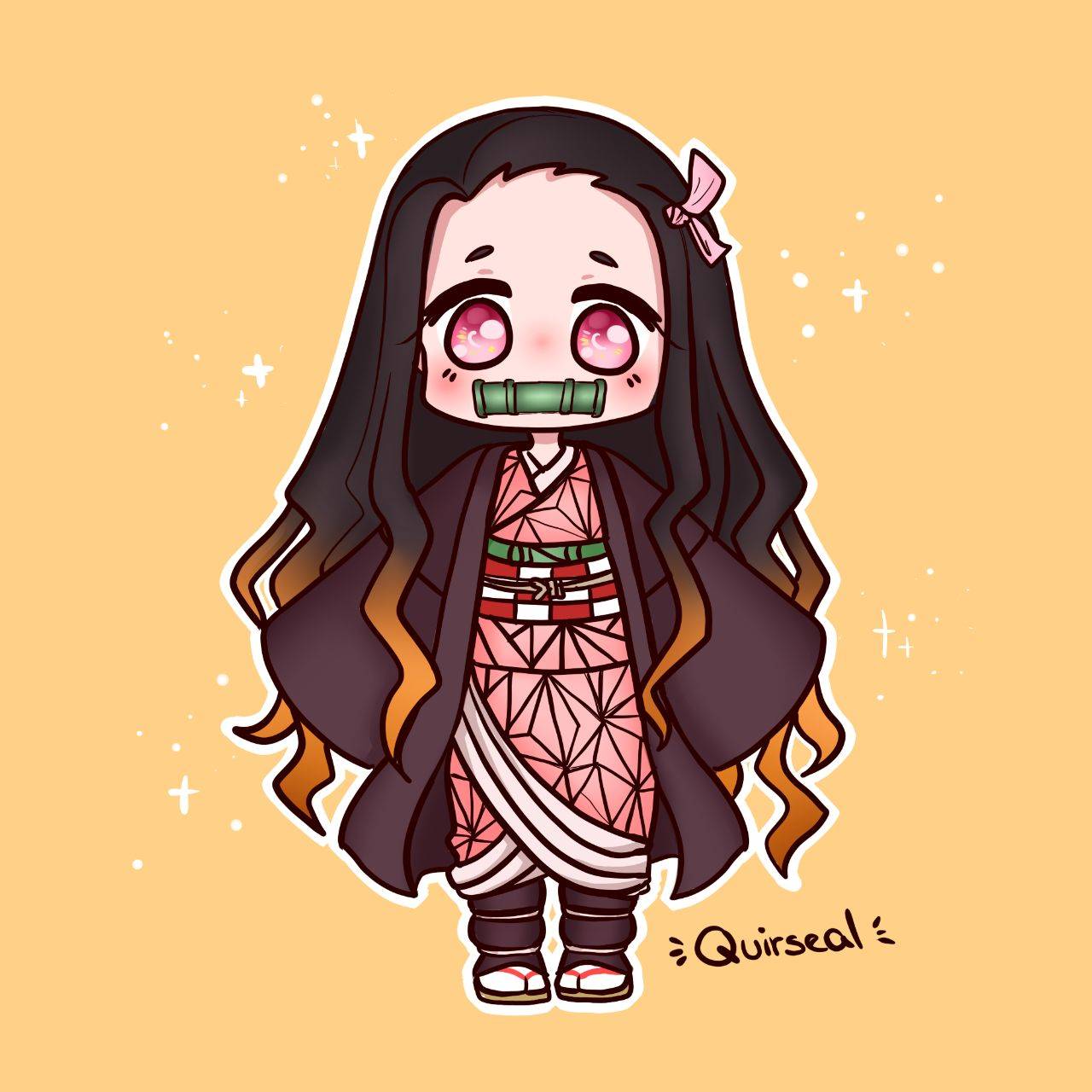 Nezuko Chibi by Quirseal on DeviantArt