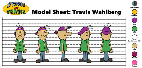 Stevie and Travis Model Sheet: Travis Wahlberg 