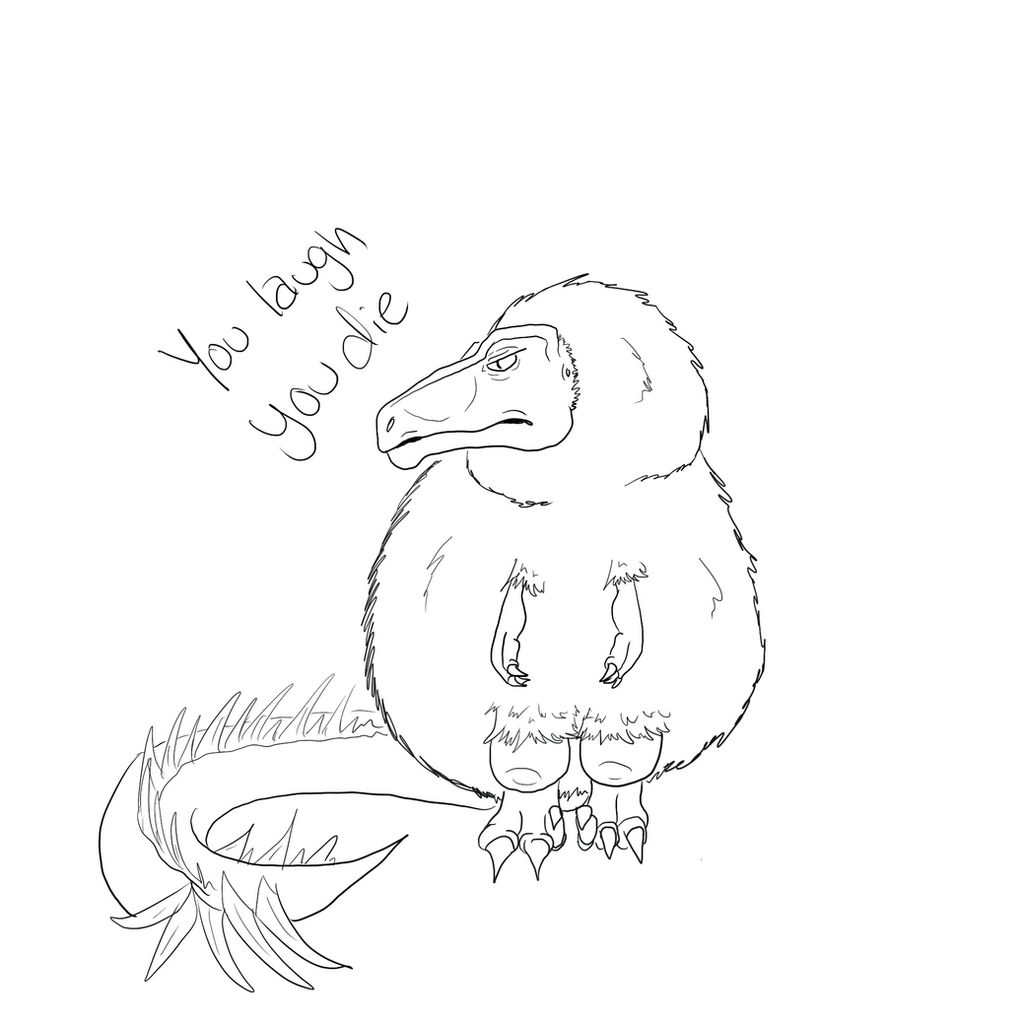 Fluffly Raptor Base Fluffy raptor doodle by FlawlezFalcon on DeviantArt