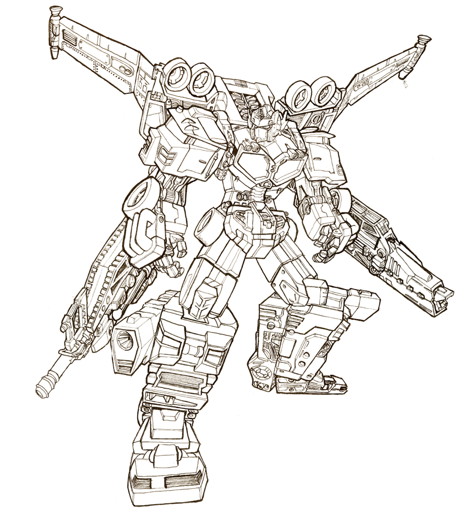 Galaxy Convoy lineart