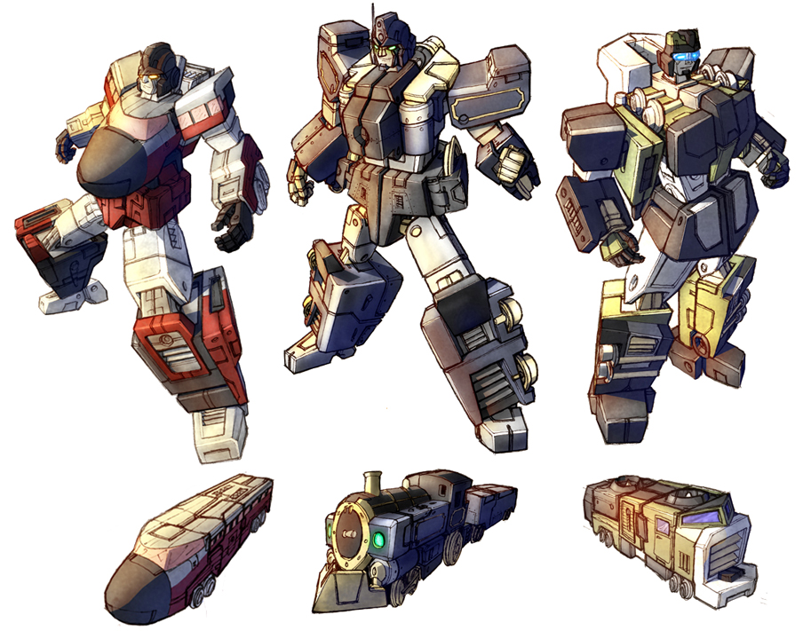 train bots in colour by Blitz-Wing on DeviantArt