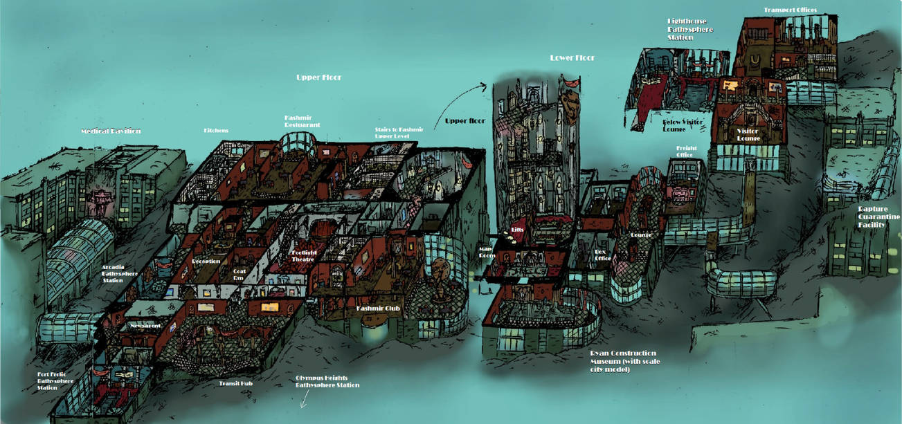 Rapture Cutaway Diagram by Hebbybobdige on DeviantArt