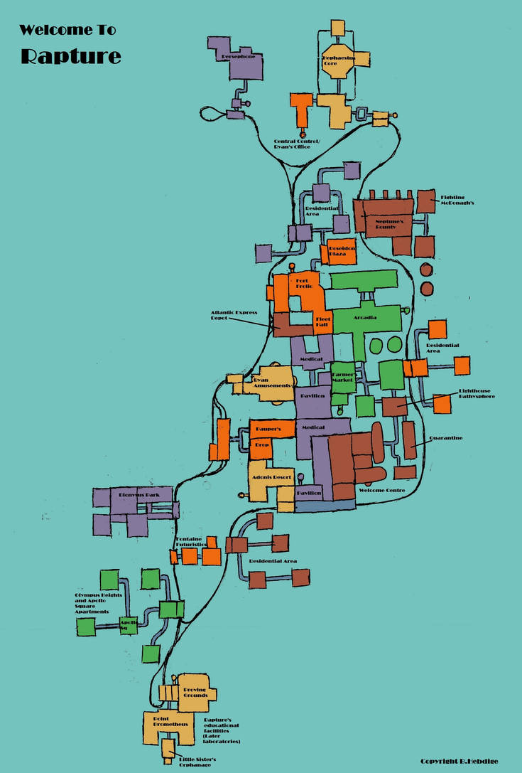 Bioshock, Rapture City Plan by Hebbybobdige on DeviantArt