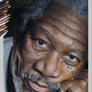 Morgan Freeman - Color Pencils on Paper