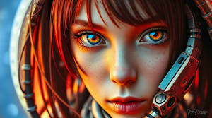 Astronaut Cadet with cosmic eyes