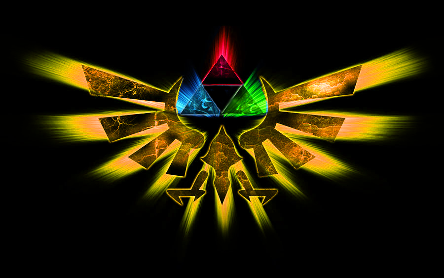 Colored Hylian Symbol Wallpaper