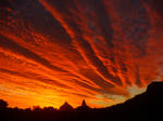 Sunset in the Glass House Mtns by tweedale23