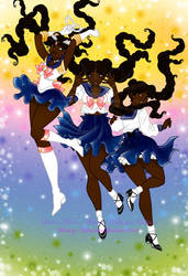 Sailor Moon - Ethnic Wallpaper Edition Triple Moon