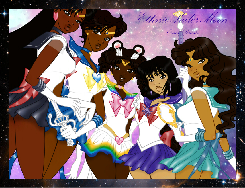 Ethnic Sailor Moon - Outer Senshi Wallpaper 1