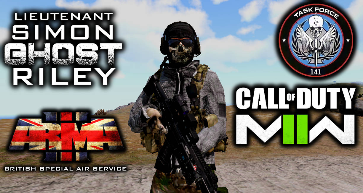 Lt Ghost Riley Lieutenant Simon GHOST Riley (Call Of Duty MW2) by TemikoGamer2020 on ...