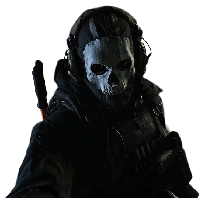 LT Simon GHOST Riley (CoD: MW2 2022) Transparent 2 by