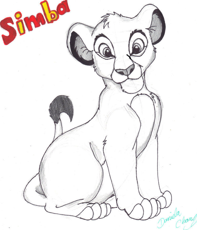 Simba Rysunek Simba Sketch by BrokenEmeralds on DeviantArt