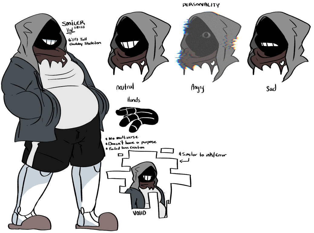 Sans Reference Model Smiler!Sans Reference Sheet by rukidato on DeviantArt
