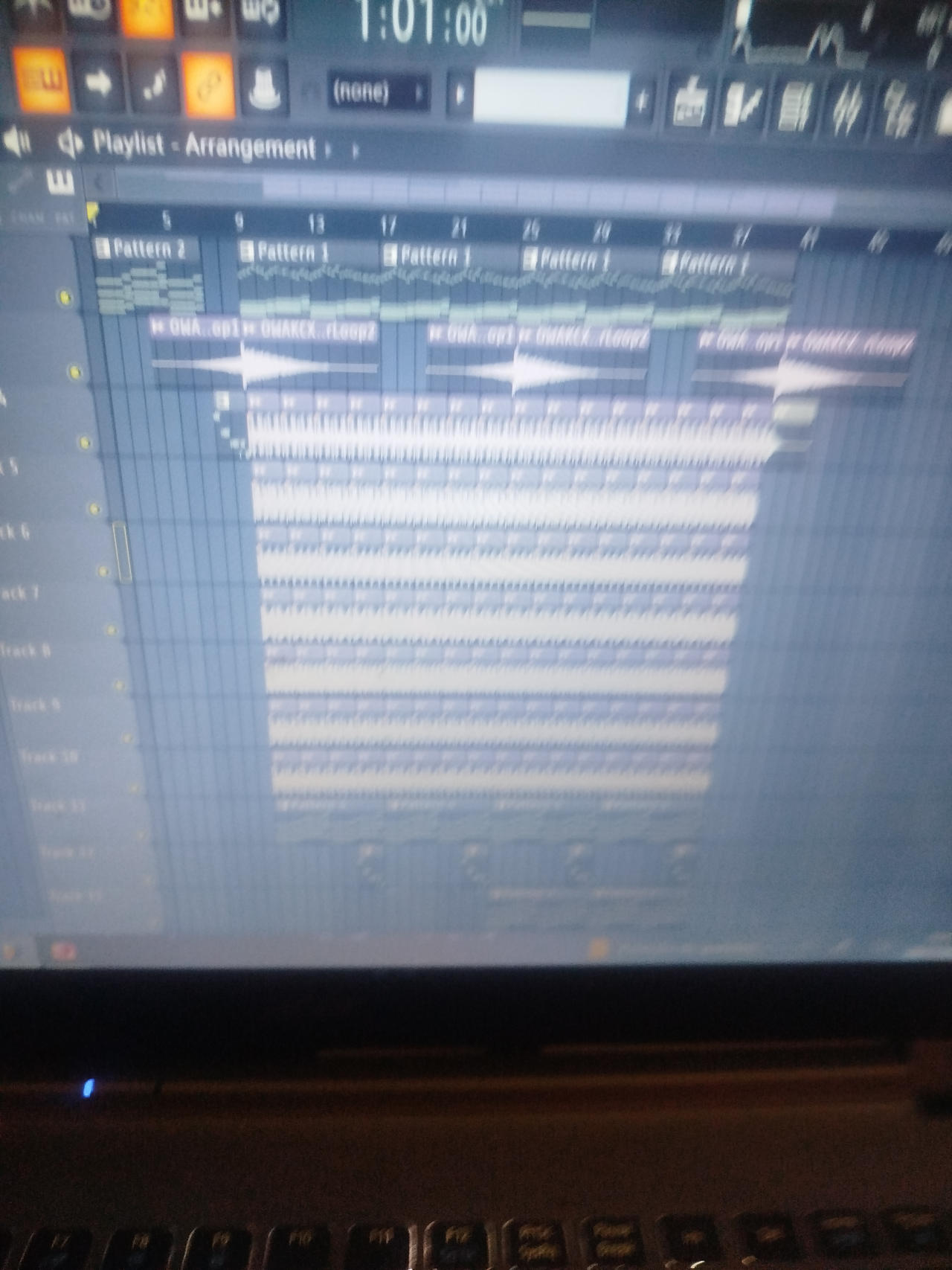 Working at something