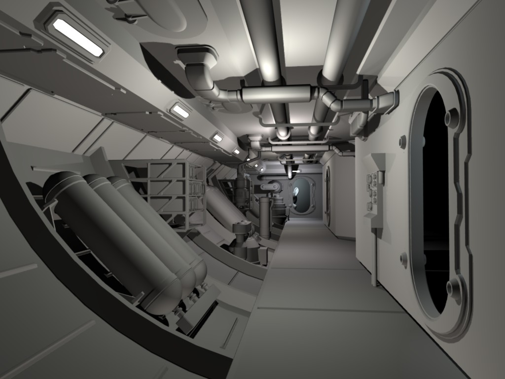 Spaceship Hallway