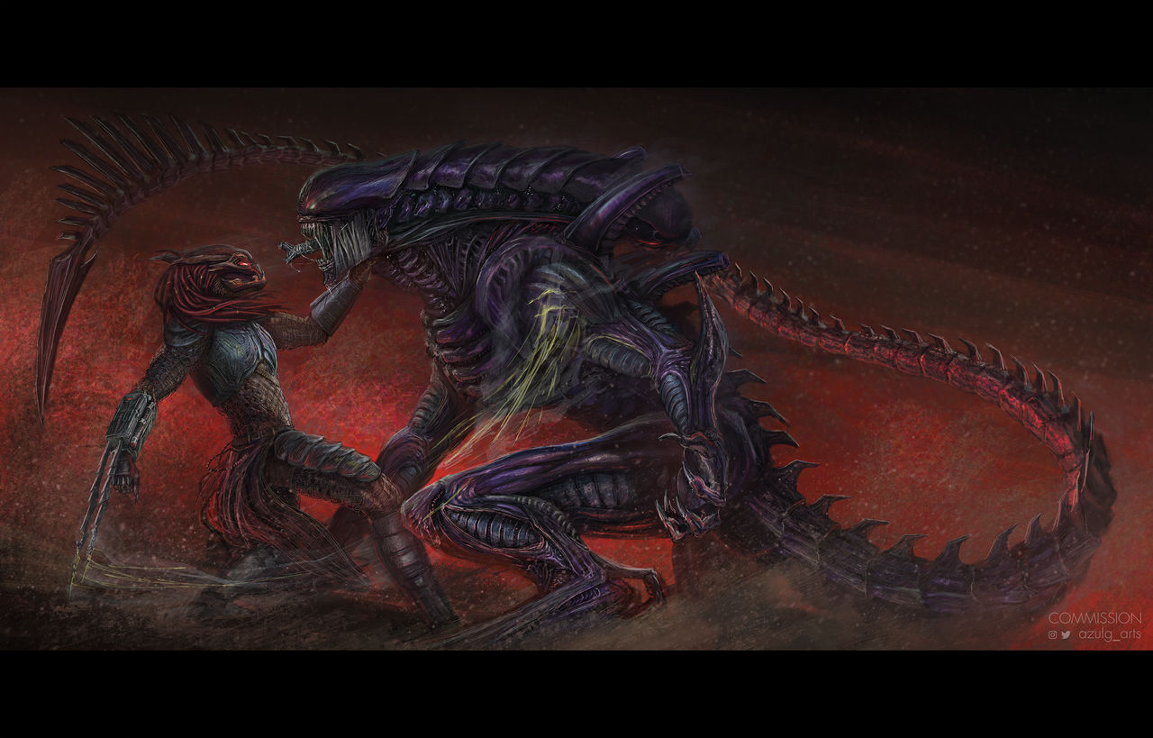 Avp Evolution Deviantart AVP Commission by Azulg on DeviantArt