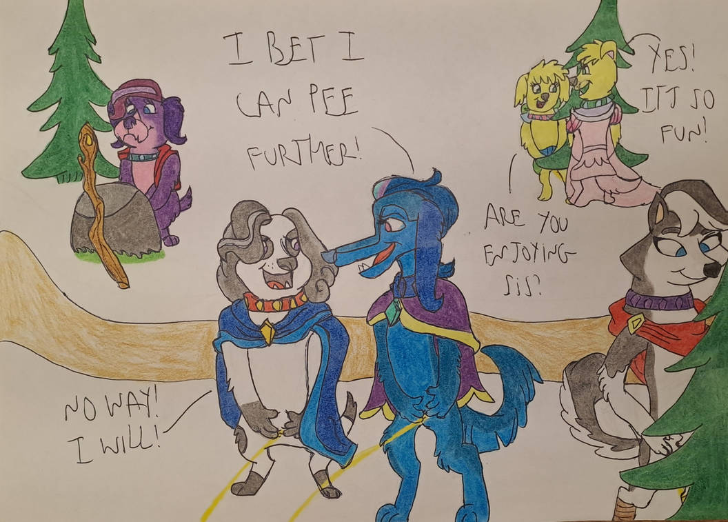 Mlp Caninia Queens of Caninia having a potty break by Hoffmann10102010 on DeviantArt