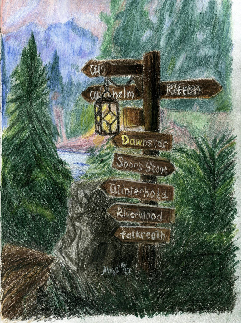 Skyrim Road Signs by almaamentet on DeviantArt