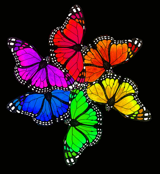 Butterfly Rainbow by LuthienNightwolf on DeviantArt