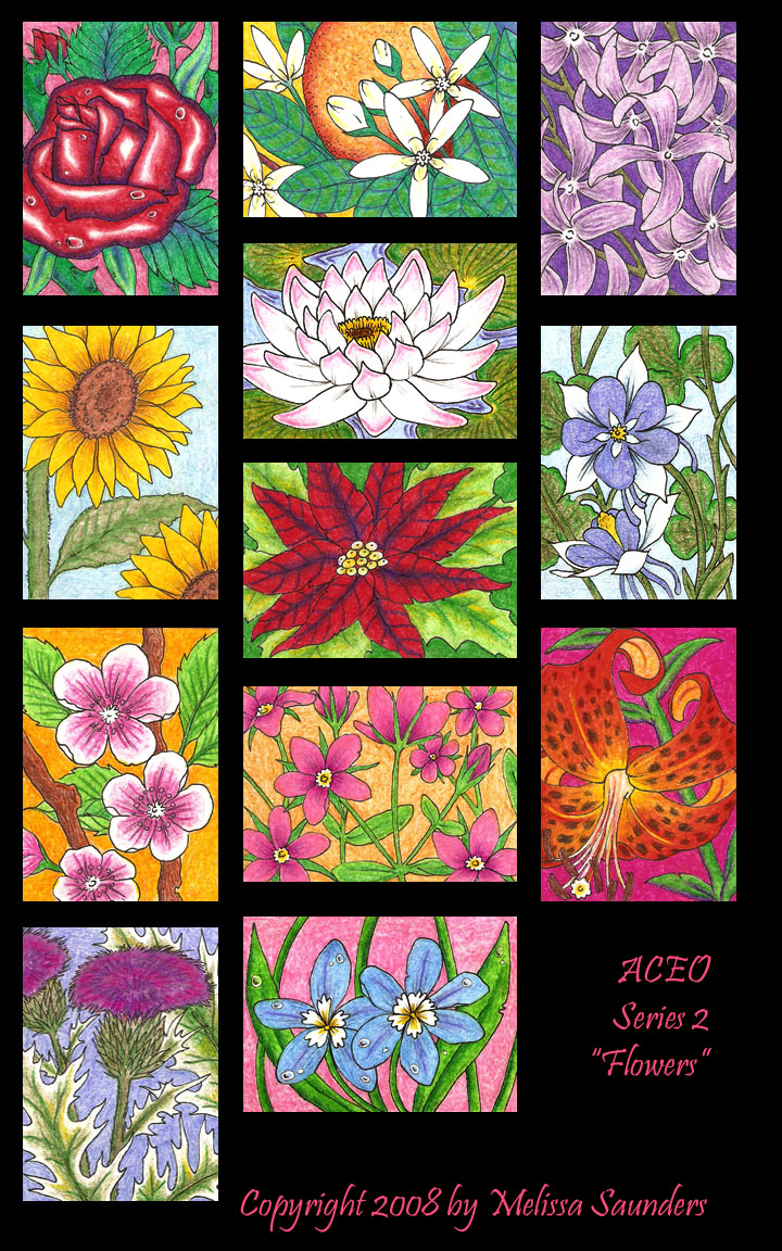 ACEO Series 1 'Flowers'