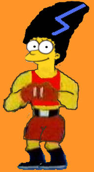 Boxing Sara Reed Simpsonised fighter.