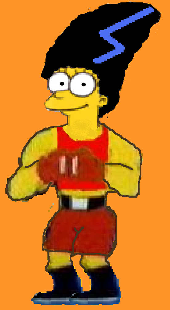 Boxing Sara Reed Simpsonised fighter.