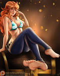 Nami found some treasure by AerianR