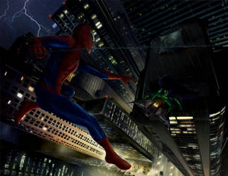 Spider-man vs Green Goblin