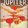 Retro Sci-Fi Jupiter Travel Poster
