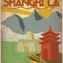 Retro Shangri La Travel Poster
