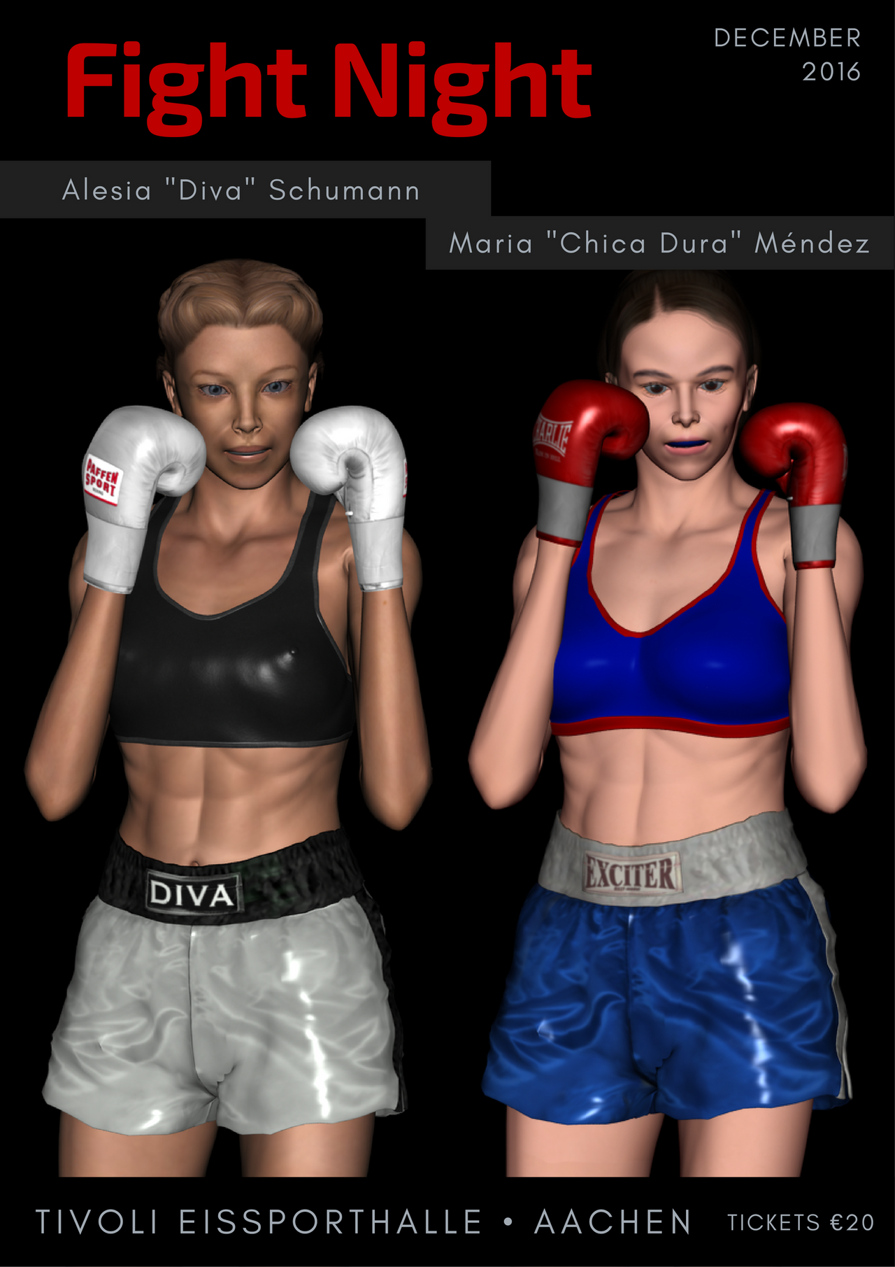 Lessja Boxing Maria Alesia Schumann v Maria Mendez by alesiaboxing on DeviantArt