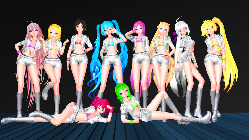 MMD TDA Vocaloids pack DL