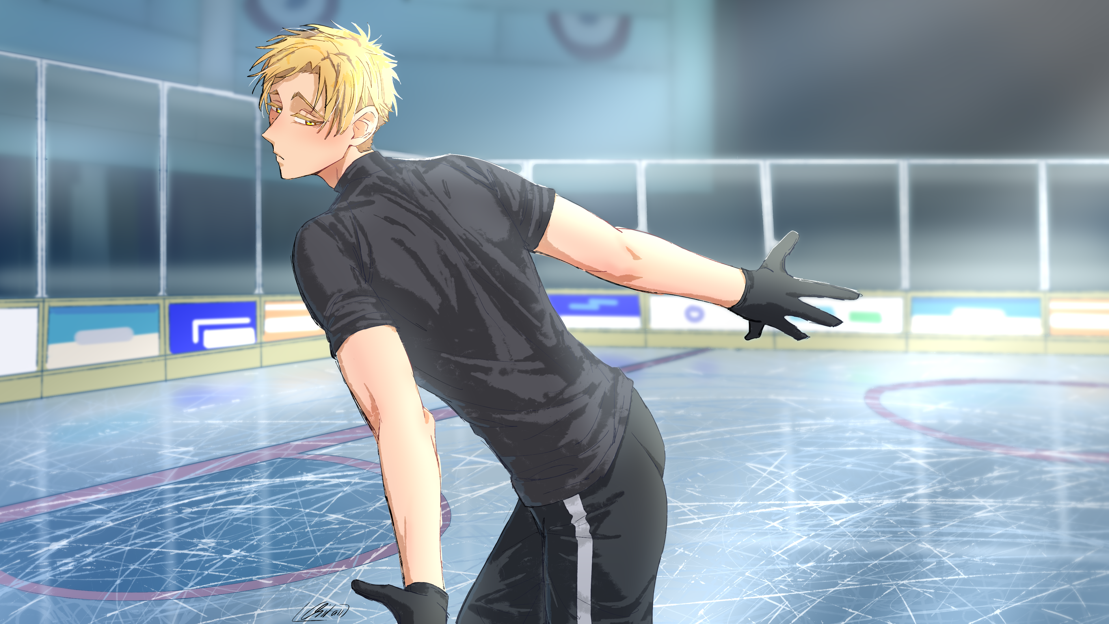 Tsukasa's Ice Skating Lesson