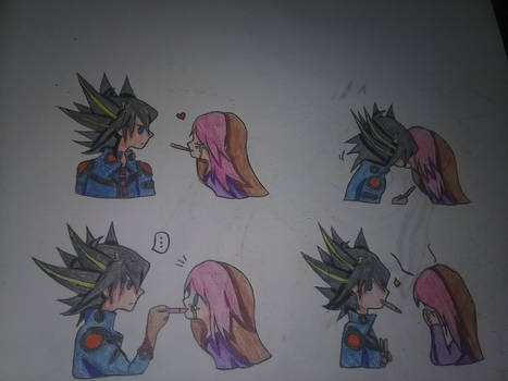 Yusei Fudo and Lira Rosann