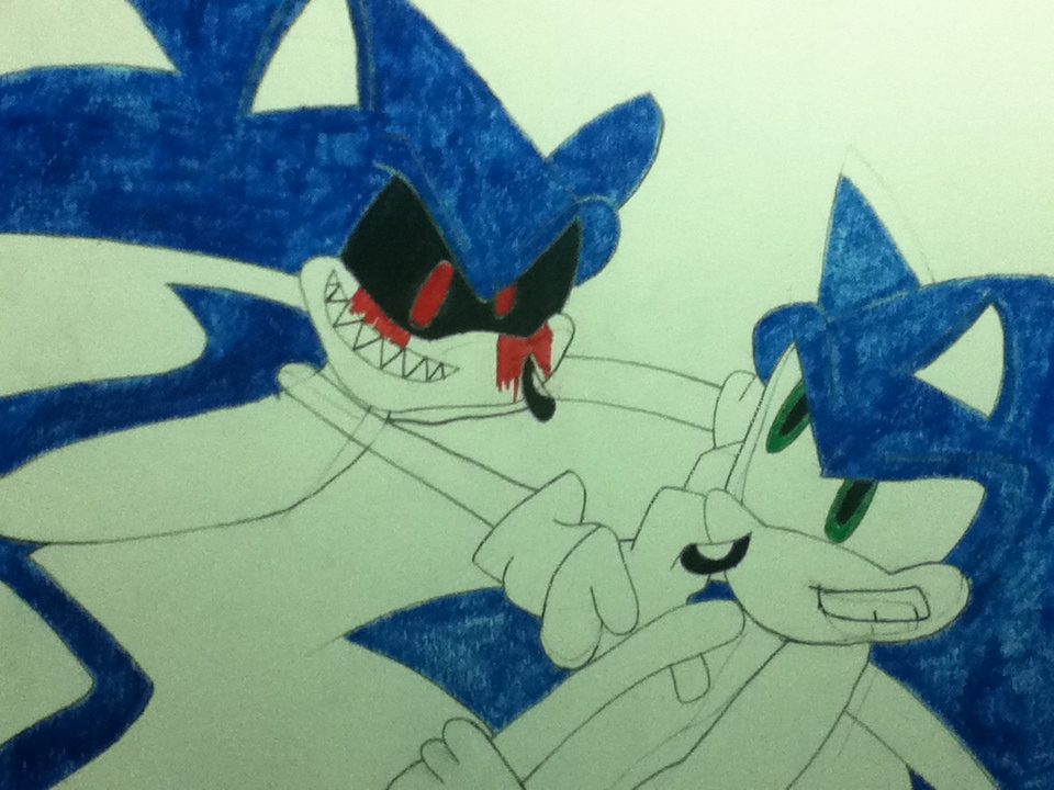 SONIC VS SONIC.EXE IN BRAWL IN COLOR by sonicfan1143 on DeviantArt
