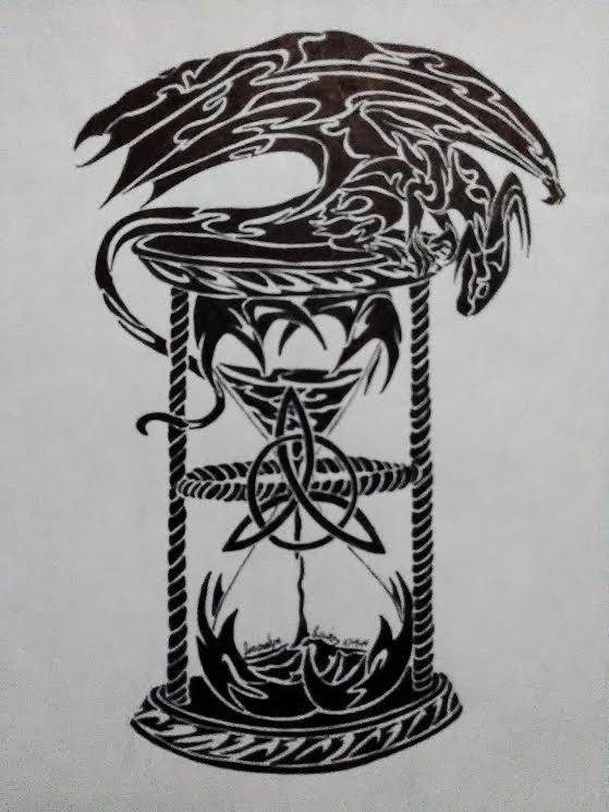 Dragon and Hourglass by PokeChiha on DeviantArt