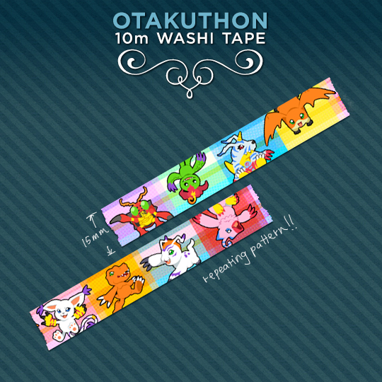 Digimon Washi Tape