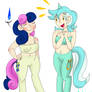 Lyra and Bon bon fauns