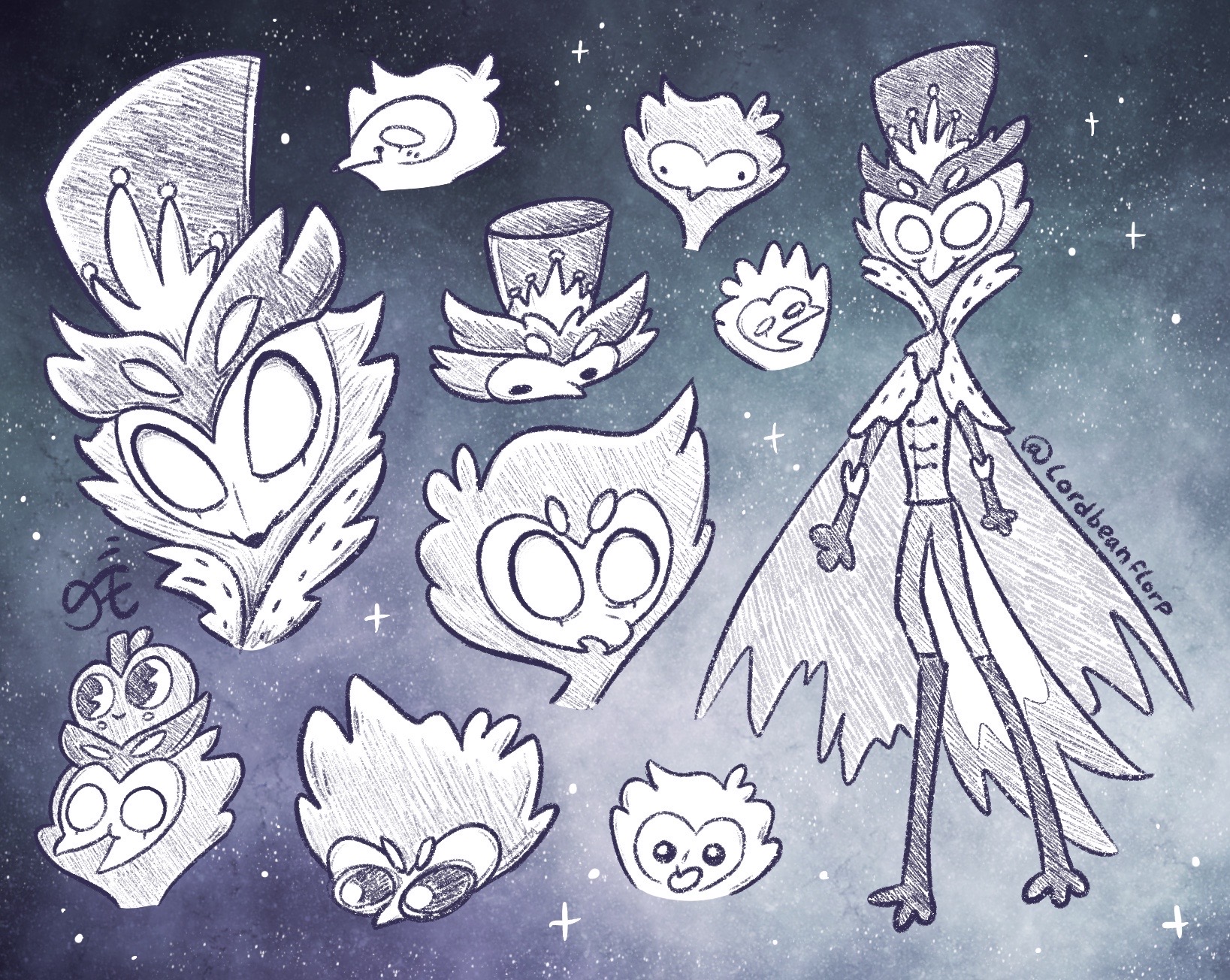 Stolas Simple Perfectly normal Stolas doodles by Lordbeanflorp on DeviantArt