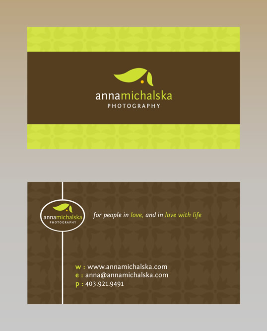 anna michalska business card