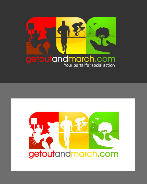 getoutandmarch logo