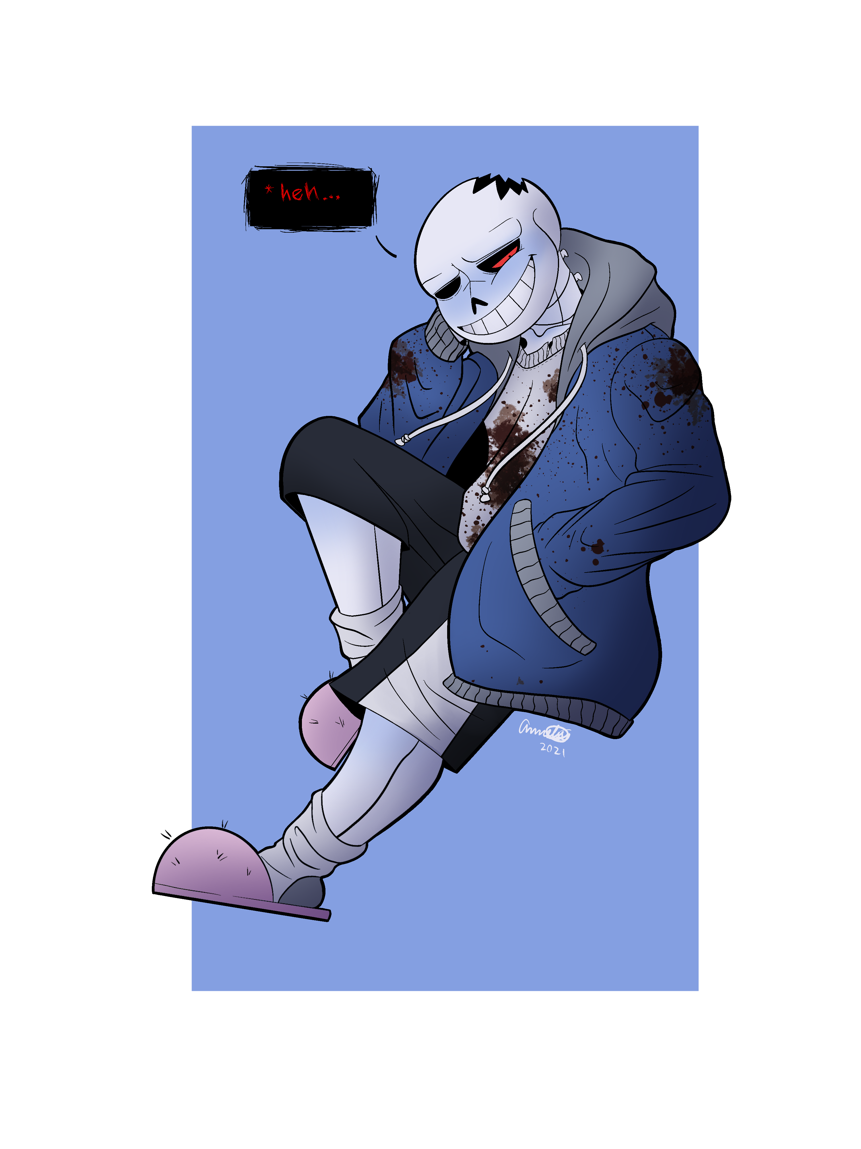 Horrortale Sans Hunger Posed by Flybydogey101 on DeviantArt